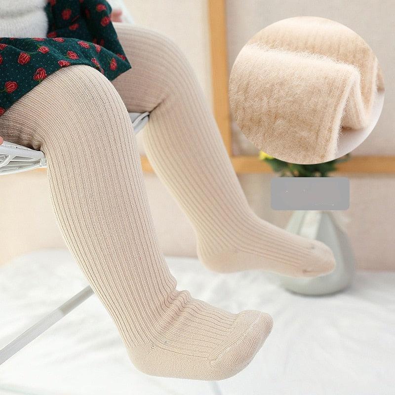 Meia-calça Infantil Forrada em Lã - Estação do Inverno