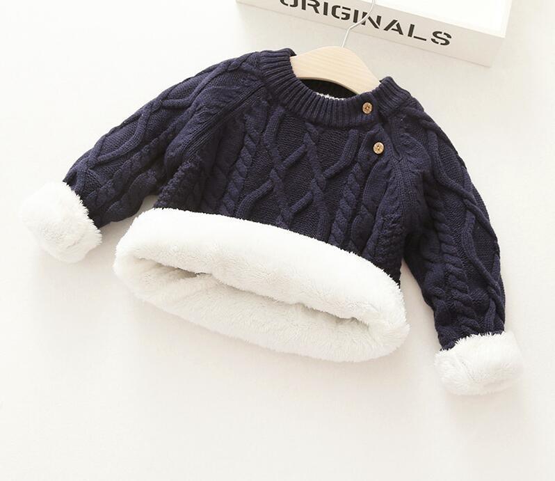 Suéter Infantil Forrado de Manga Longa - Estação do Inverno