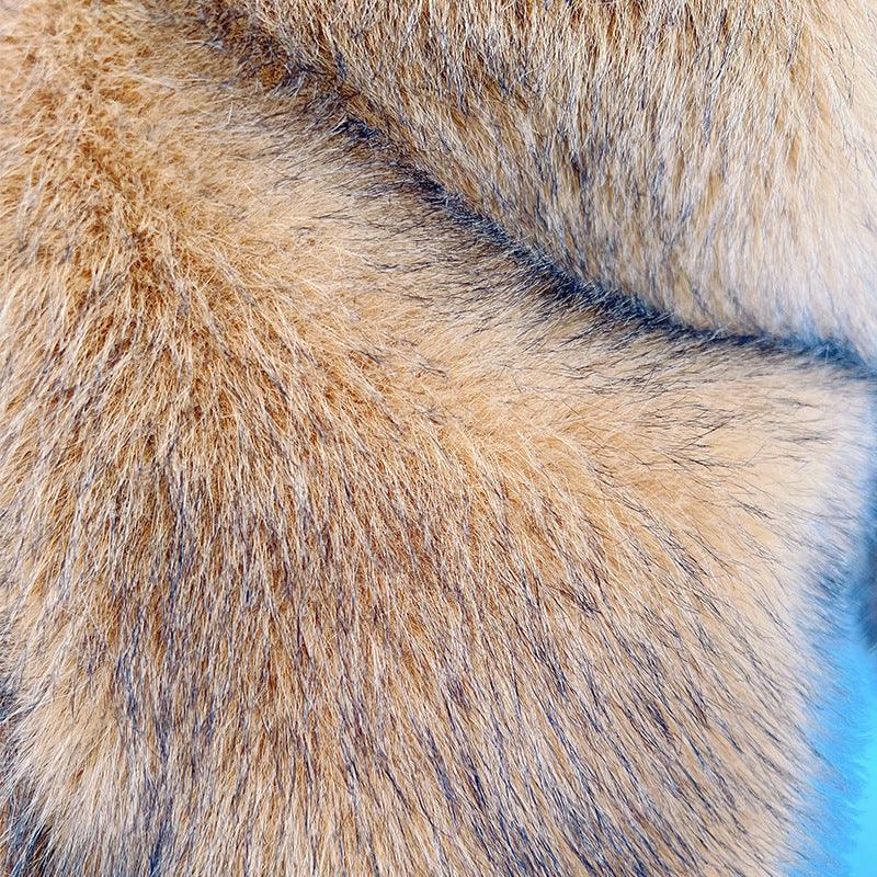 Winter Jackets For Women Plus Size Fullbody Faux Fox Fur Thickened Coat - Estação do Inverno