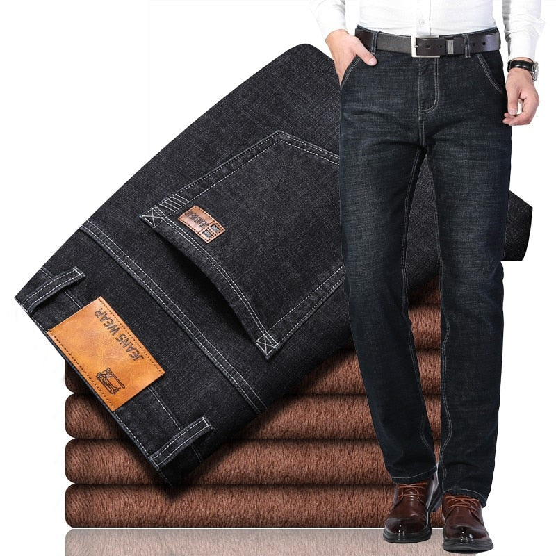 Calça Jeans Masculina Forrada em Lã